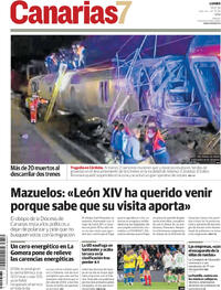 Portada Canarias 7 2026-01-19