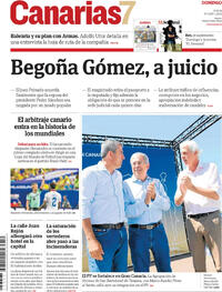 Portada periódico Canarias 7 Portada periódico Canarias 7