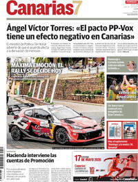 Portada Canarias 7 2026-04-26