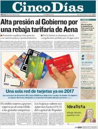 Cinco Días - 28-12-2016