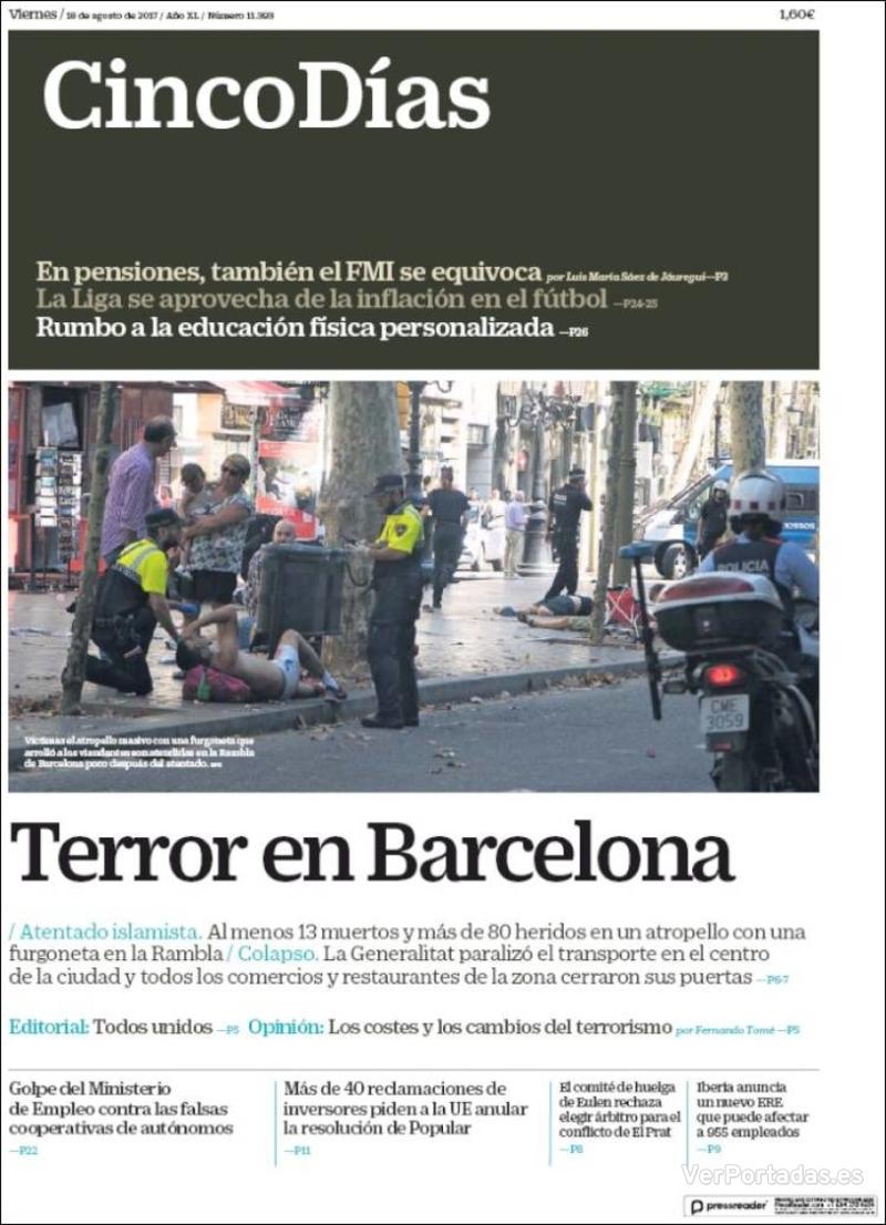 Portada El Economista 2017-08-18