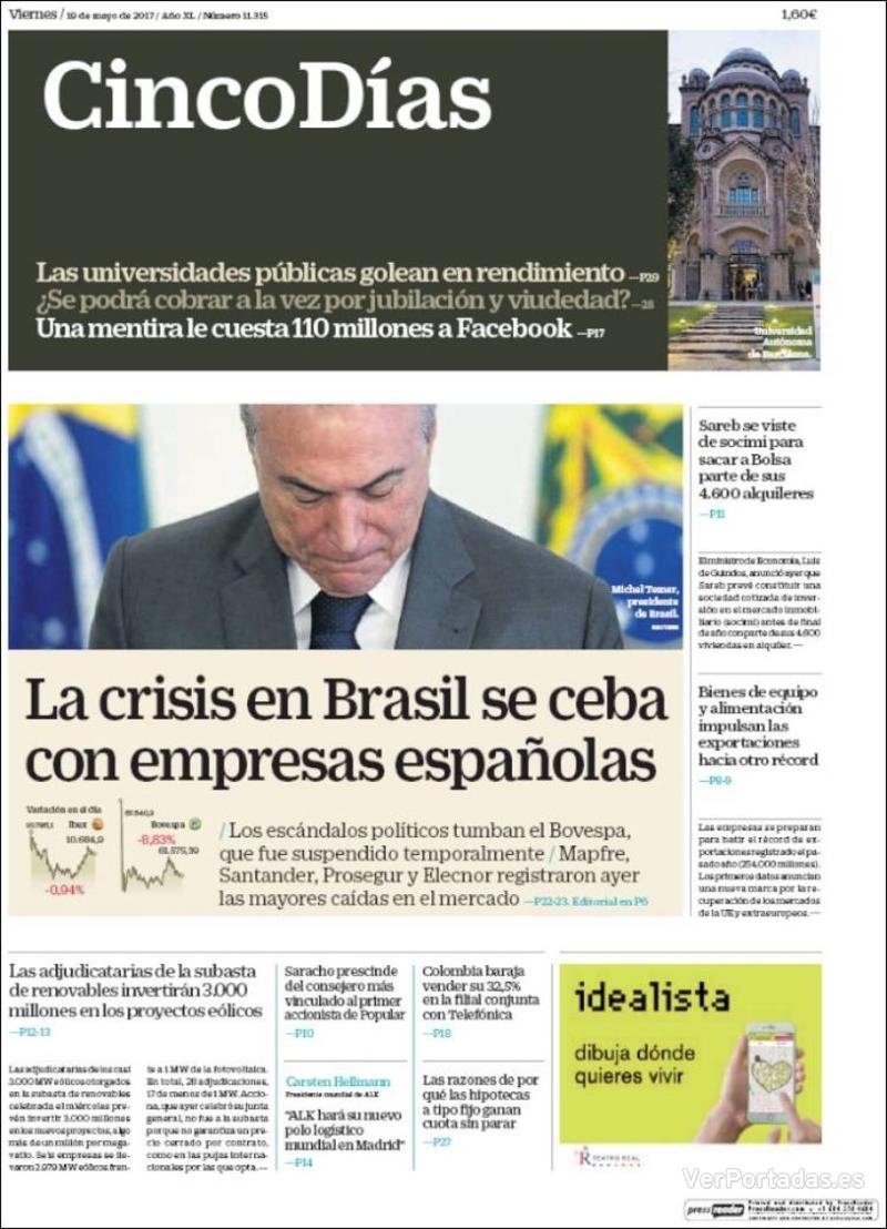 Portada El Economista 2017-05-19