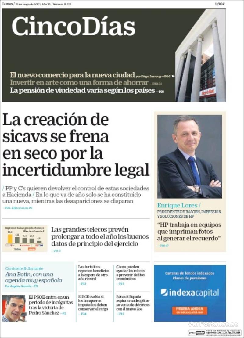 Portada El Economista 2017-05-22