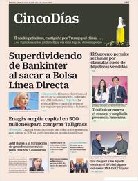 Portada Cinco Días 2019-12-19