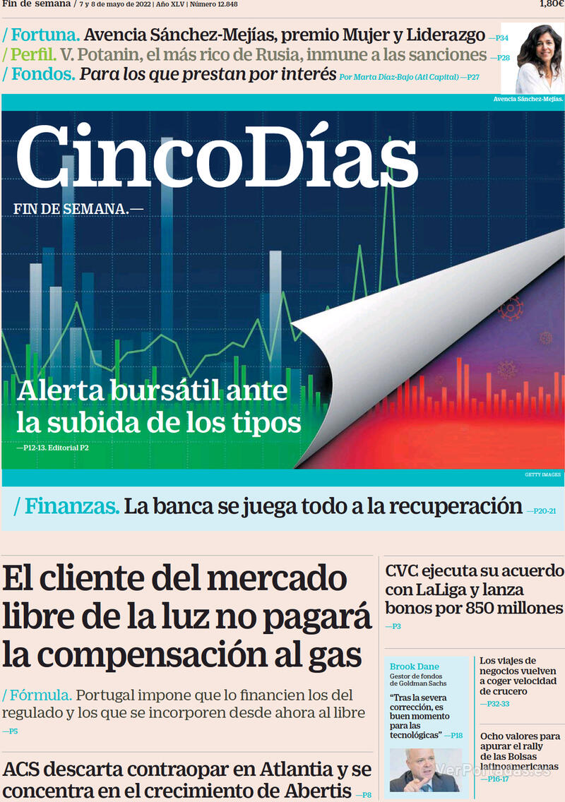 Portada Cinco Días 2022-05-09