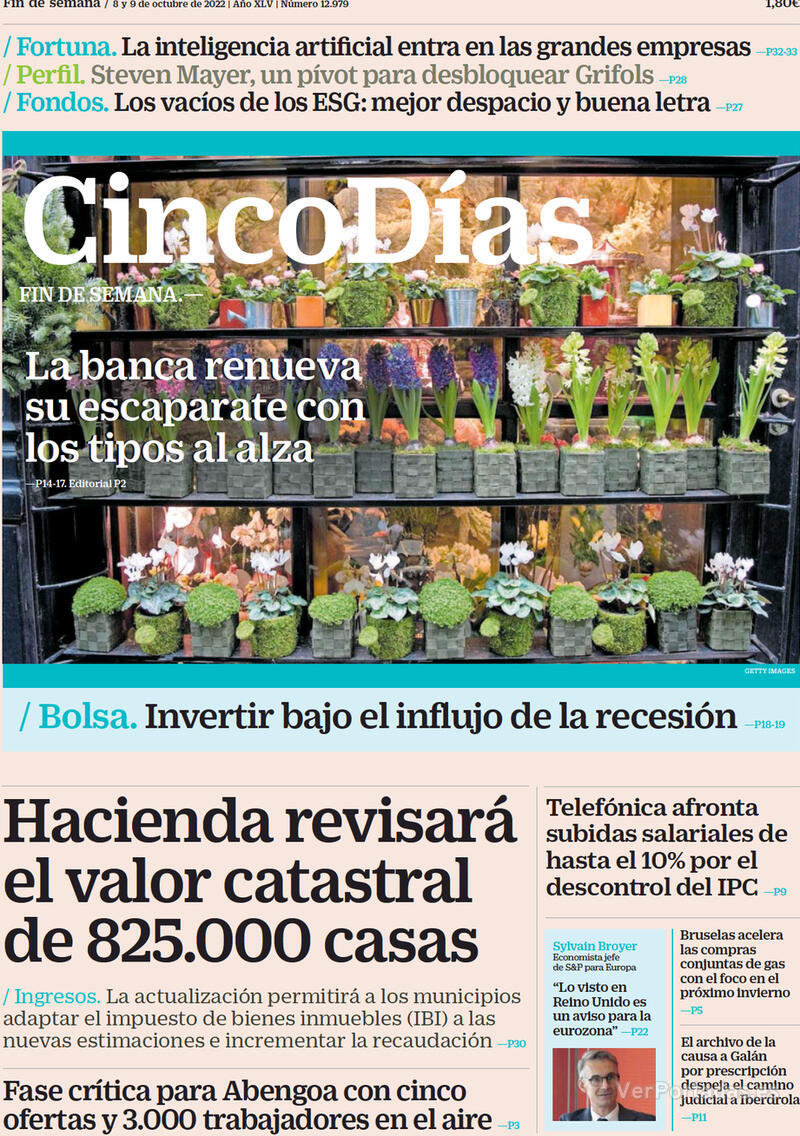 Portada Cinco Días 2022-10-10