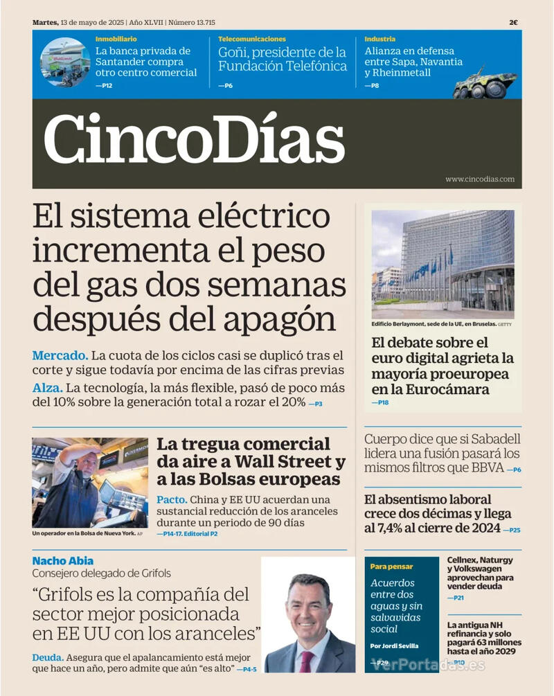 Portada El Economista 2025-05-13