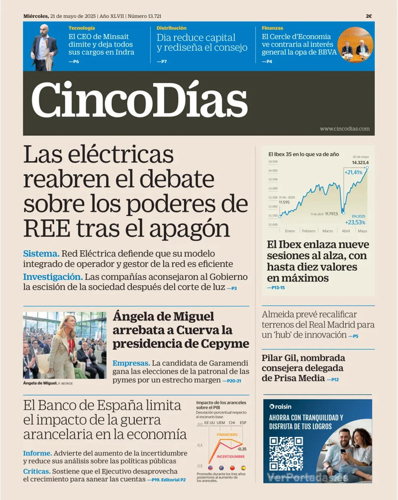 Portada El Economista 2025-05-21