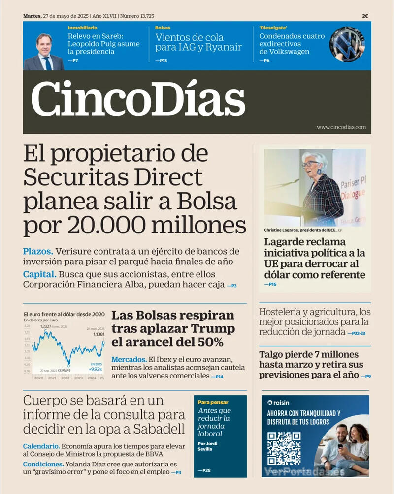 Portada El Economista 2025-05-27