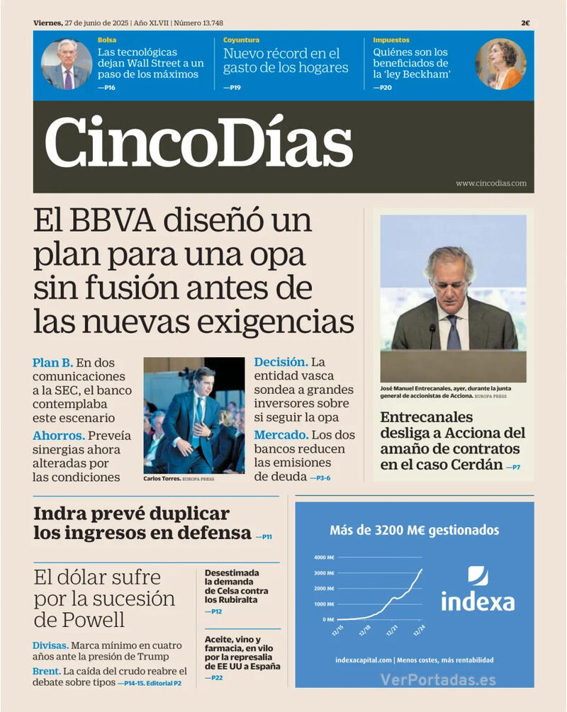 Portada El Economista 2025-06-27