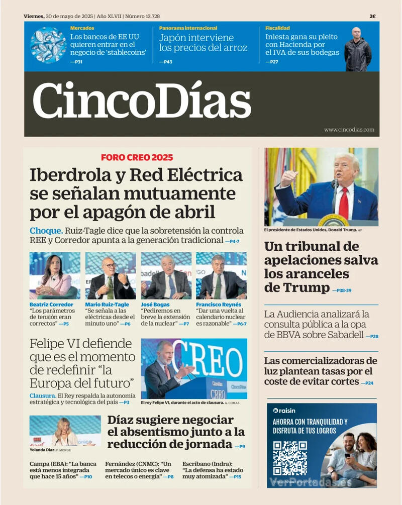 Portada El Economista 2025-05-30