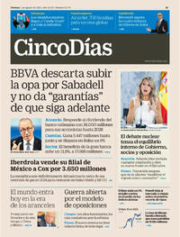 Portada Cinco Días 2025-08-01