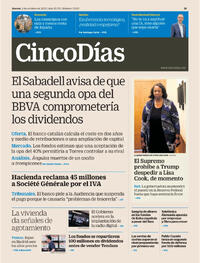Portada Cinco Días 2025-10-02