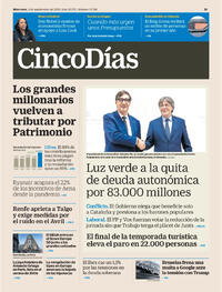 Portada Cinco Días 2025-09-03