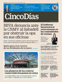 Portada Cinco Días 2025-10-03