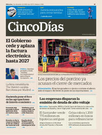 Portada Cinco Días 2025-12-03