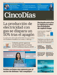 Portada Cinco Días 2025-11-04