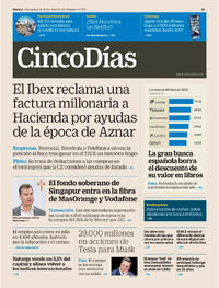 Portada periódico Cinco Días