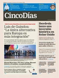 Portada Cinco Días 2025-12-05