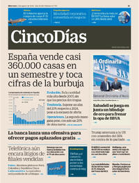 Portada Cinco Días 2025-08-06