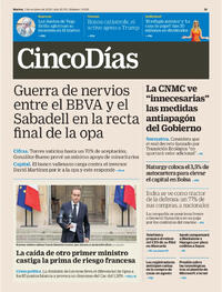 Portada Cinco Días 2025-10-07