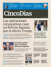 Portada Cinco Días 2025-05-08
