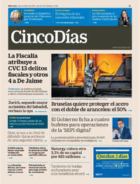 Portada Cinco Días 2025-10-08