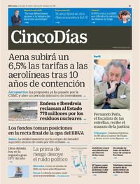 Portada periódico Cinco Días