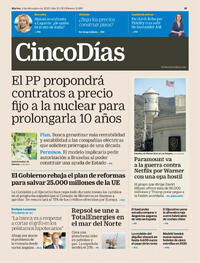 Portada Cinco Días 2025-12-09