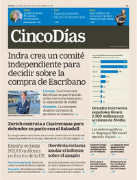 Portada Cinco Días 2025-07-11