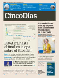 Portada Cinco Días 2025-08-12