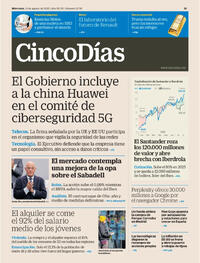 Portada Cinco Días 2025-08-13