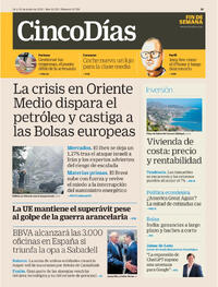 Portada periódico Cinco Días