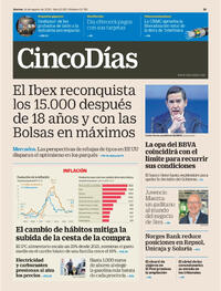Portada Cinco Días 2025-08-14