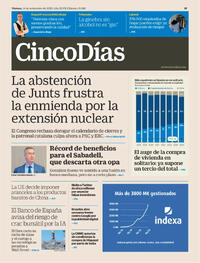 Portada Cinco Días 2025-11-14