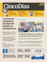 Portada Cinco Días 2025-11-15