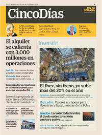 Portada Cinco Días 2025-08-16