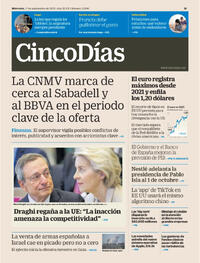 Portada Cinco Días 2025-09-17