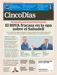 Portada Cinco Días 2025-10-17