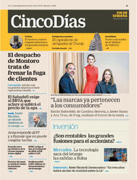 Portada Cinco Días 2025-09-20