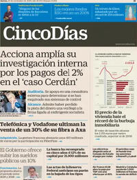 Portada Cinco Días 2025-11-20