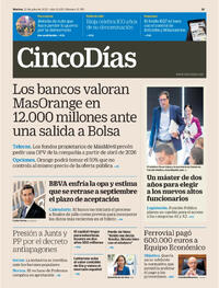 Portada Cinco Días 2025-07-22