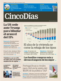 Portada Cinco Días 2025-08-22