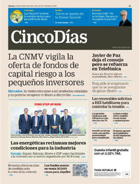 Portada Cinco Días 2025-10-23