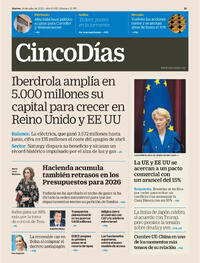 Portada Cinco Días 2025-07-24