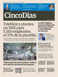 Portada Cinco Días 2025-11-25