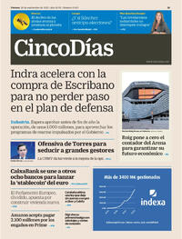 Portada Cinco Días 2025-09-26