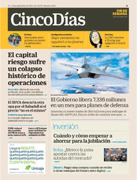 Portada Cinco Días 2025-09-27