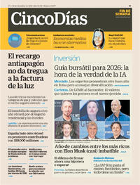 Portada Cinco Días 2025-12-27