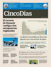 Portada Cinco Días 2025-08-28
